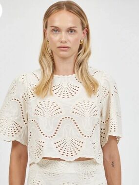 Cannes Eyelet Top